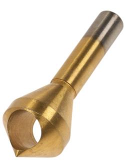 Сверло для снятия заусенцев с зенковкой ТУНДРА, d=28 мм, по дереву, пластику, цвет. металлам