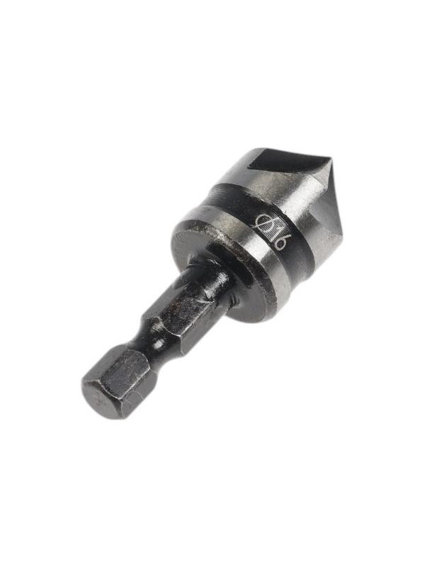 Зенкер конусный ТУНДРА, d=16 мм, по дереву, пластику, цветным металлам