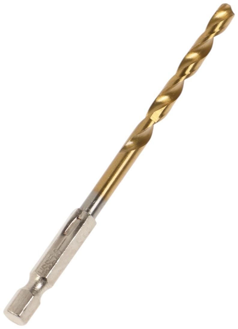 Сверло по металлу ТУНДРА, HSS-Co, шестигранный хвостовик, 5×105 мм