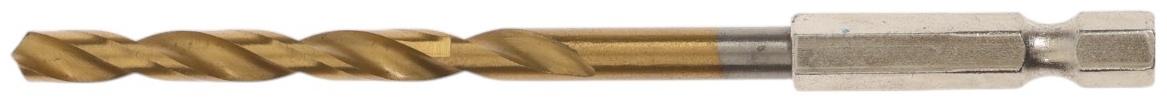 Сверло по металлу ТУНДРА, HSS-Co, шестигранный хвостовик, 5×105 мм