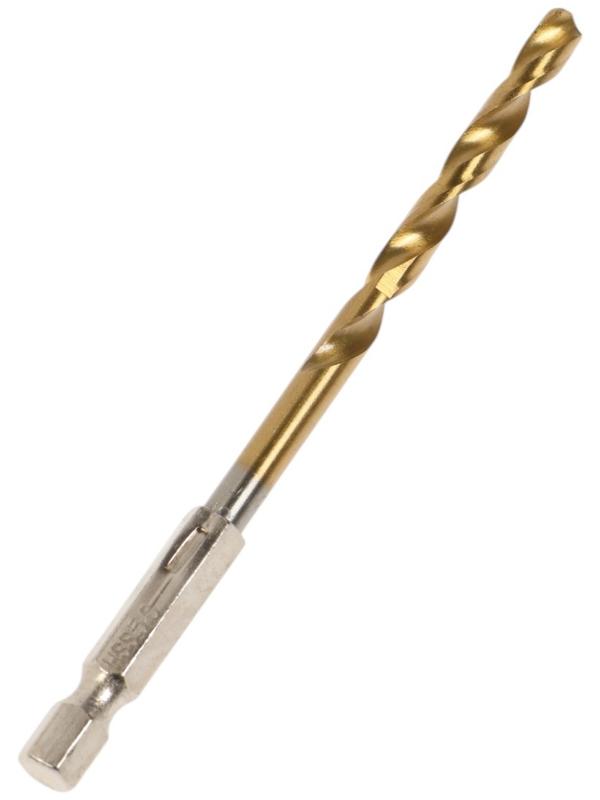 Сверло по металлу ТУНДРА, HSS-Co, шестигранный хвостовик, 5×105 мм