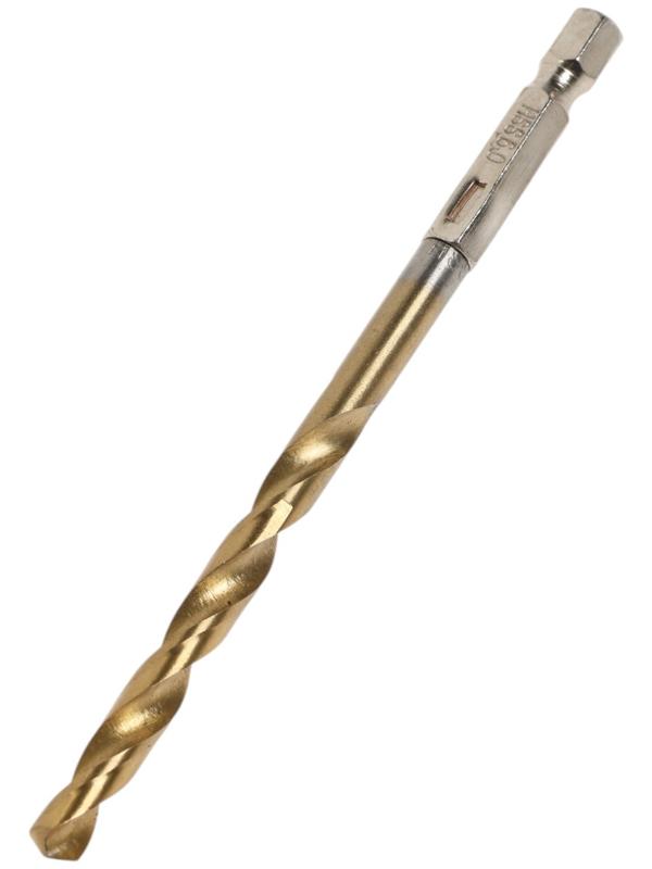Сверло по металлу ТУНДРА, HSS-Co, шестигранный хвостовик, 6×112 мм