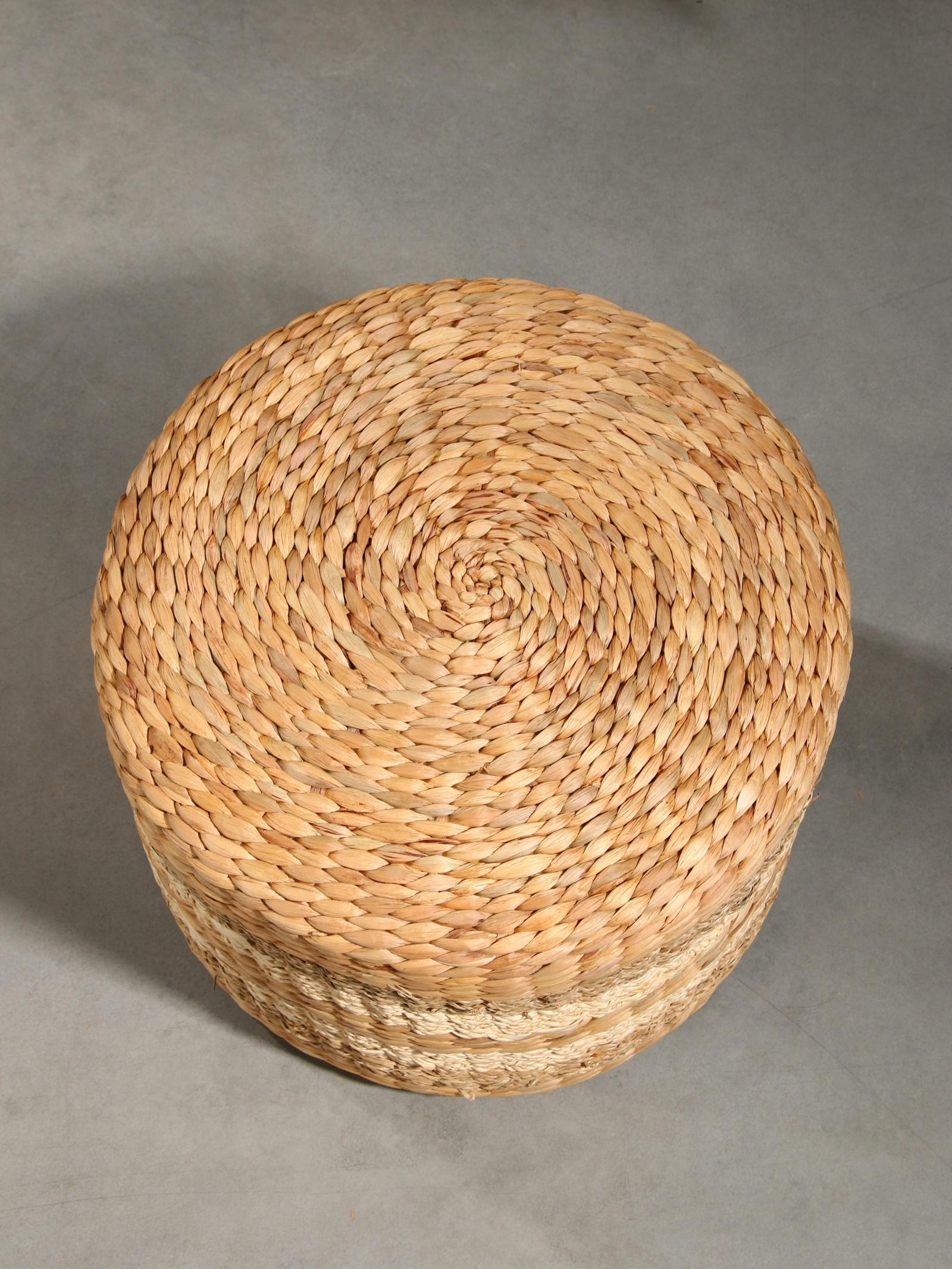 Пуфик 40х40х30 см, водный гиацинт, сиграсс