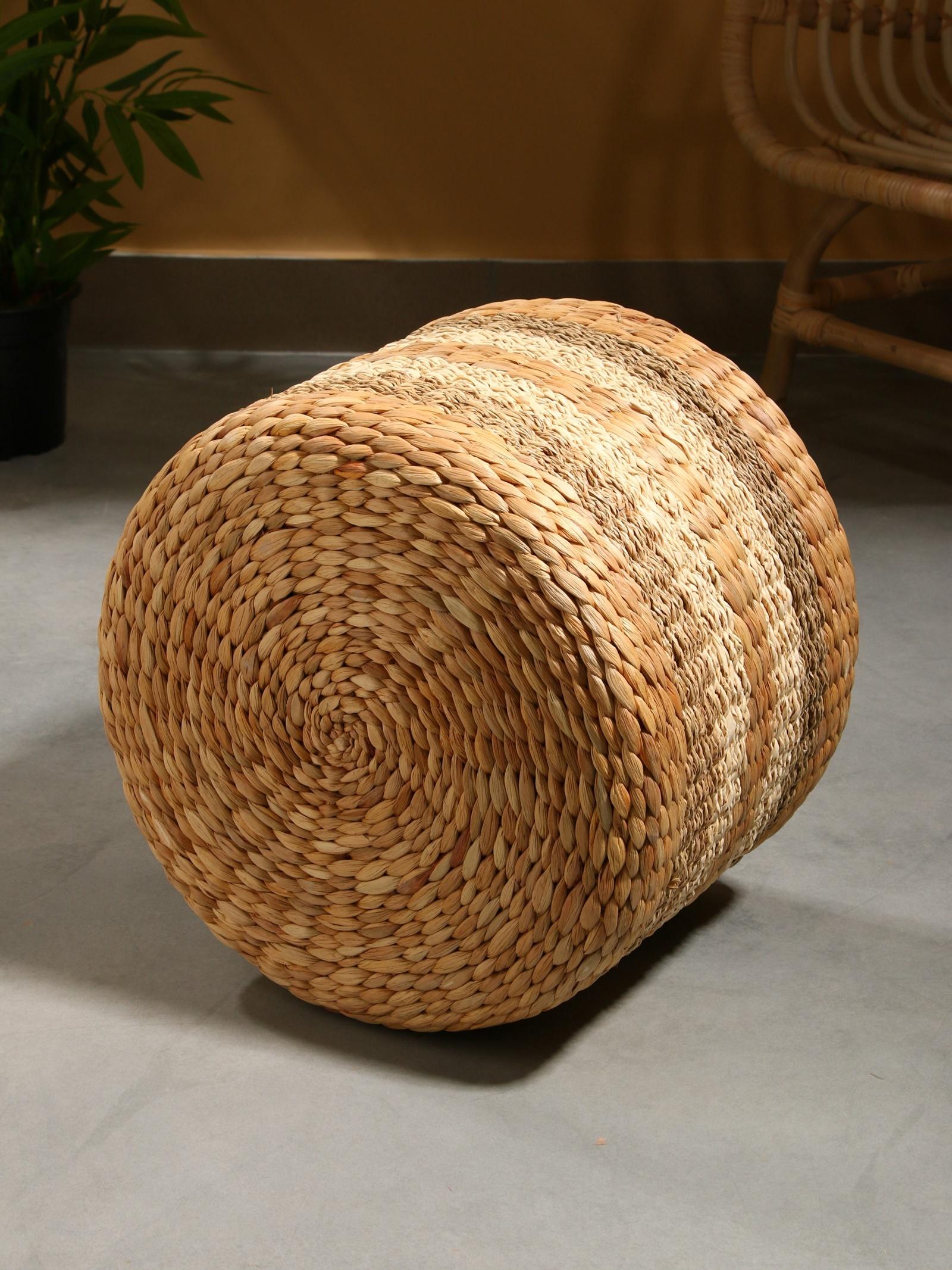 Пуфик 40х40х30 см, водный гиацинт, сиграсс