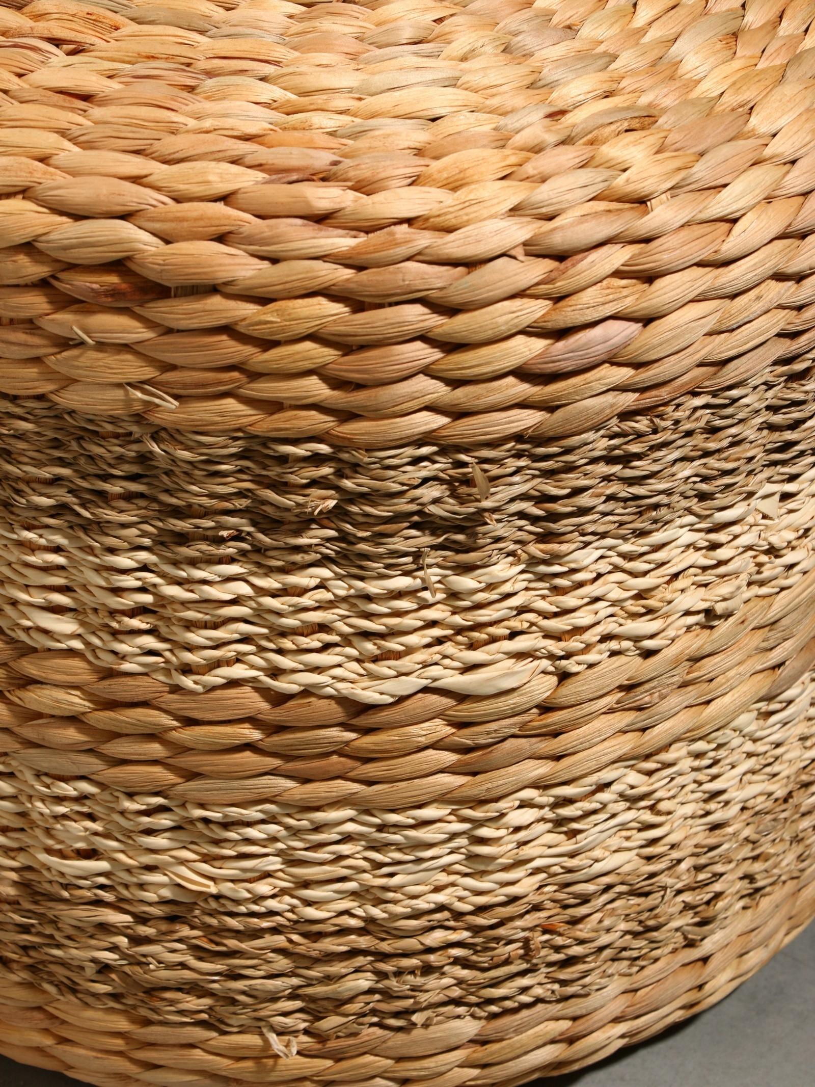 Пуфик 40х40х30 см, водный гиацинт, сиграсс