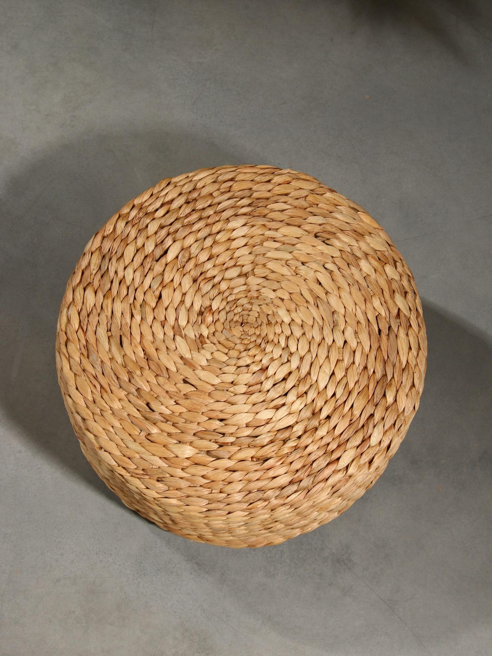 Пуфик 40х40х20 см, водный гиацинт