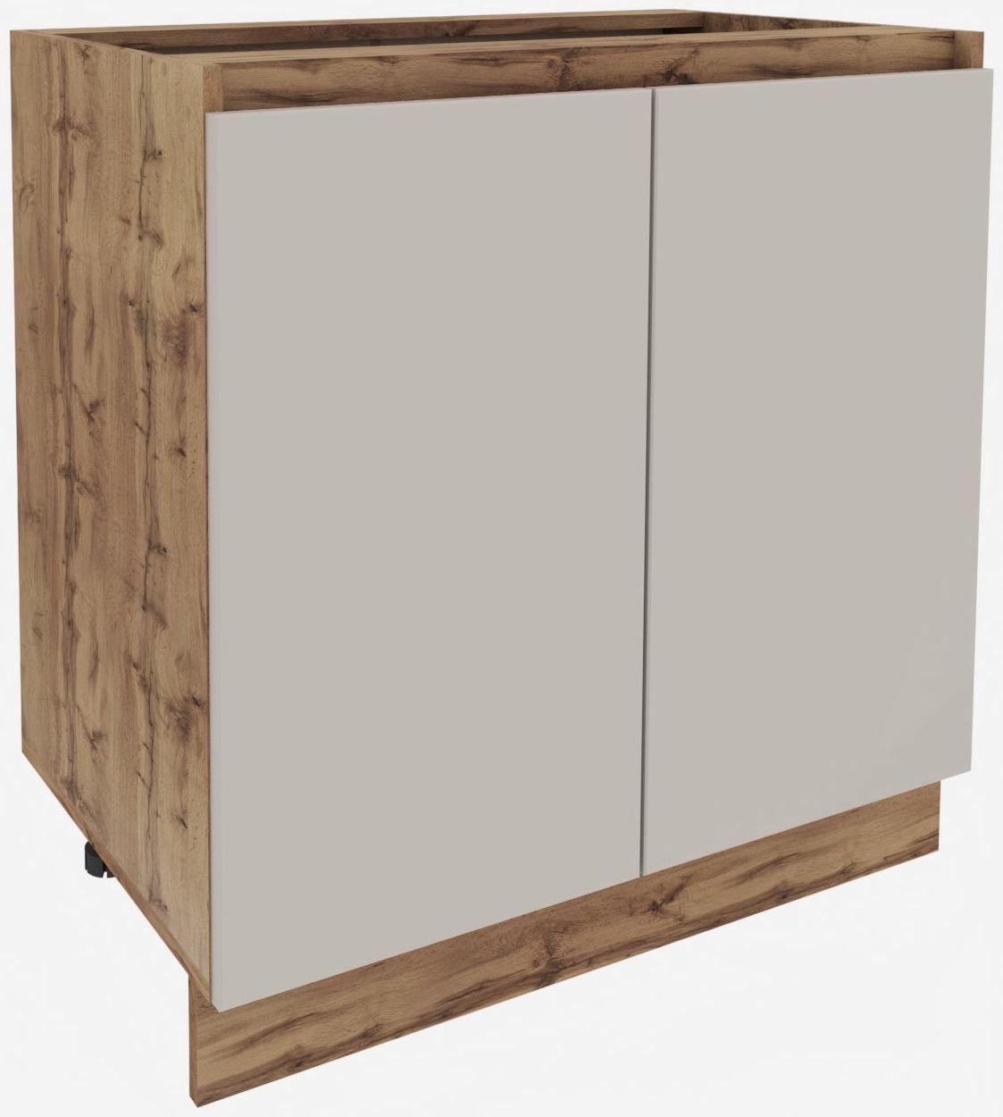 Шкаф напольный «Ника», 800×477×816 мм, цвет бежевый софт МДФ/дуб вотан