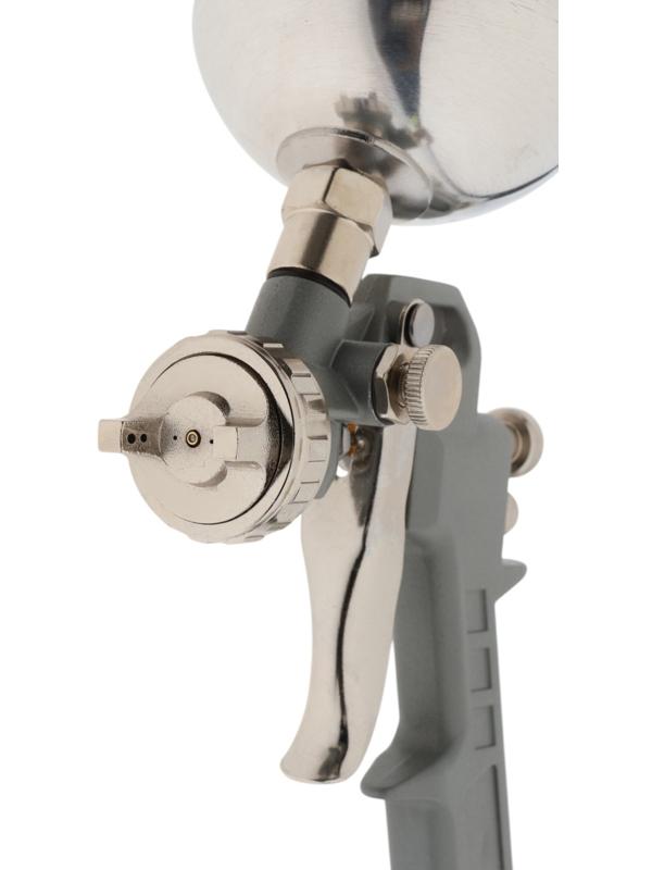 Краскораспылитель пневматический ТУНДРА, до 4 бар, сопло 1.5 мм, верхний бачок 0.6 л