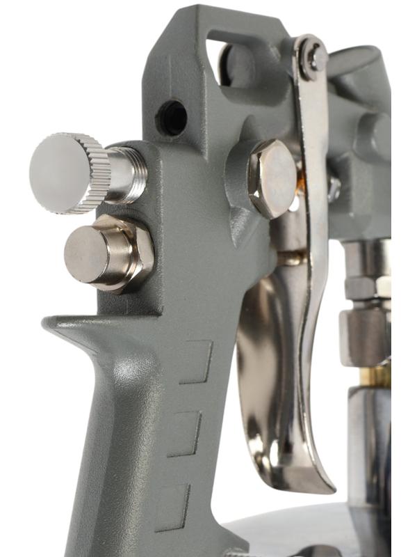 Краскораспылитель пневматический ТУНДРА, до 4 бар, сопло 1.5 мм, нижний бачок 1 л