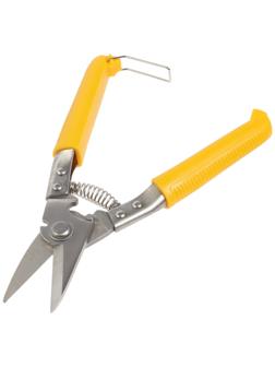 Ножницы по металлу ТУНДРА, авторазжим, пластиковые рукоятки, левый рез, 225 мм