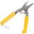 Ножницы по металлу ТУНДРА, авторазжим, пластиковые рукоятки, левый рез, 225 мм