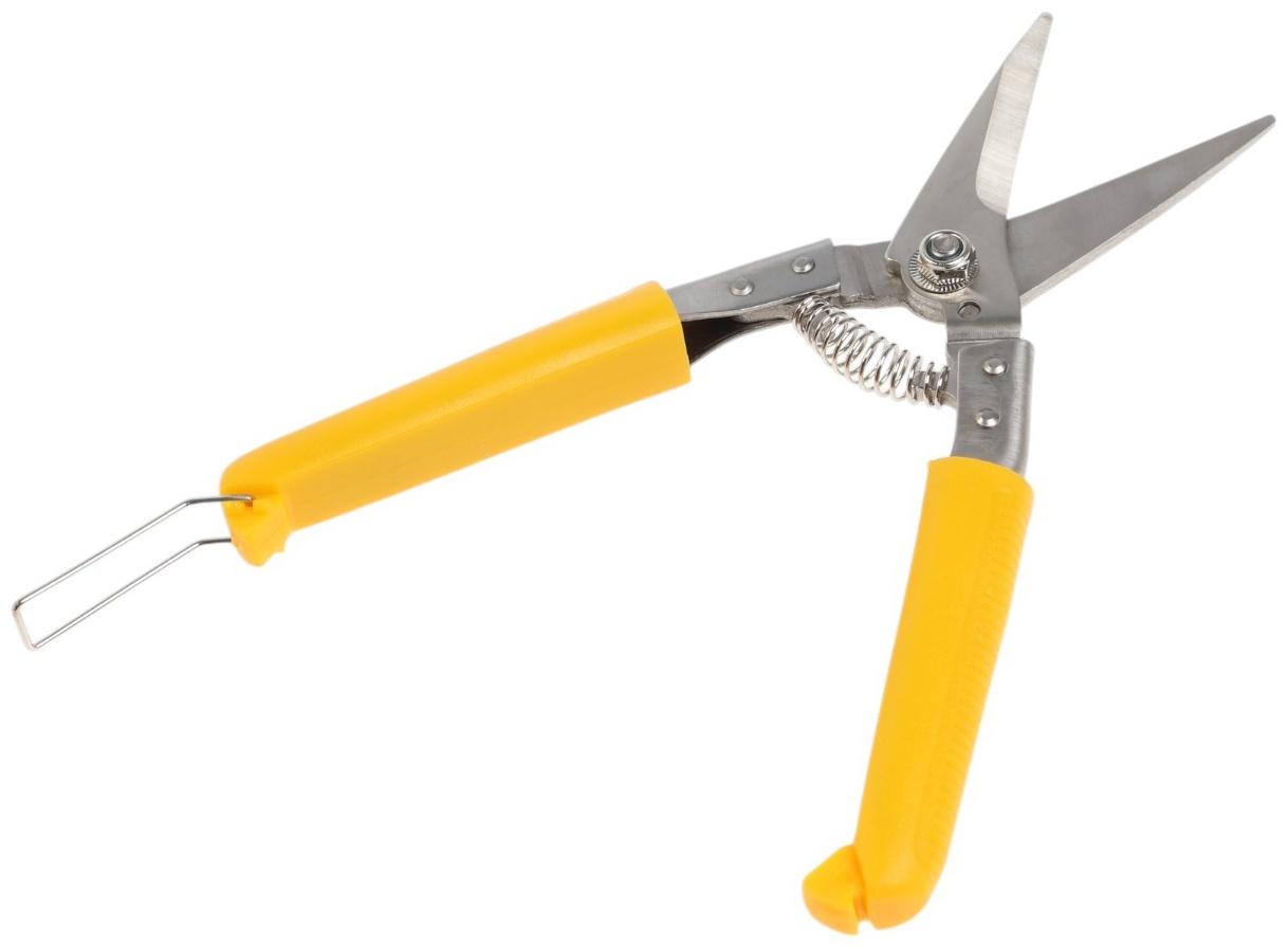 Ножницы по металлу ТУНДРА, авторазжим, пластиковые рукоятки, прямой рез, 200 мм