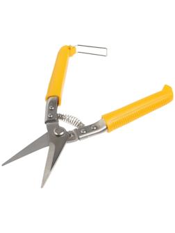 Ножницы по металлу ТУНДРА, авторазжим, пластиковые рукоятки, прямой рез, 200 мм