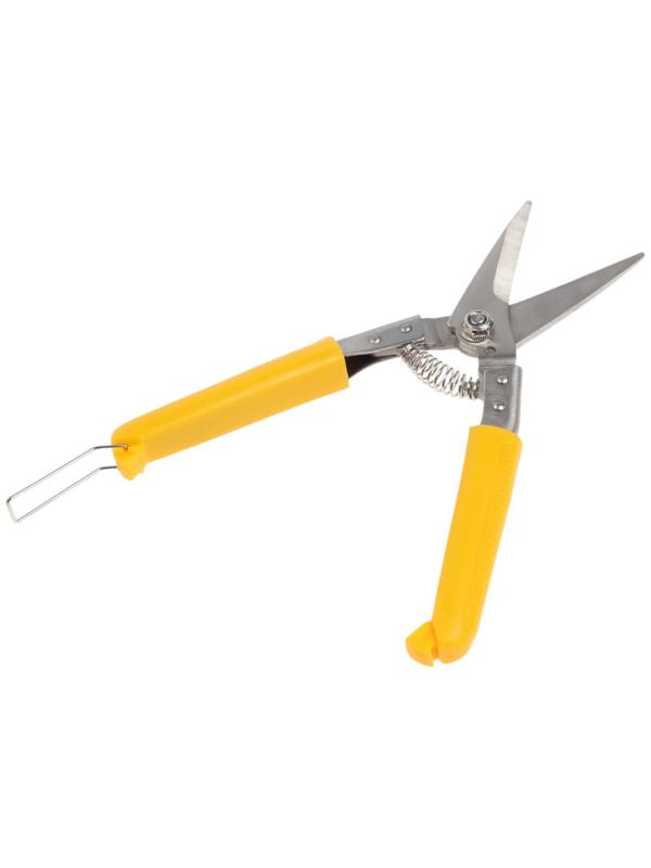 Ножницы по металлу ТУНДРА, авторазжим, пластиковые рукоятки, прямой рез, 200 мм