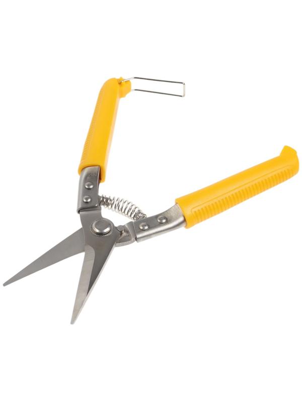 Ножницы по металлу ТУНДРА, авторазжим, пластиковые рукоятки, прямой рез, 200 мм