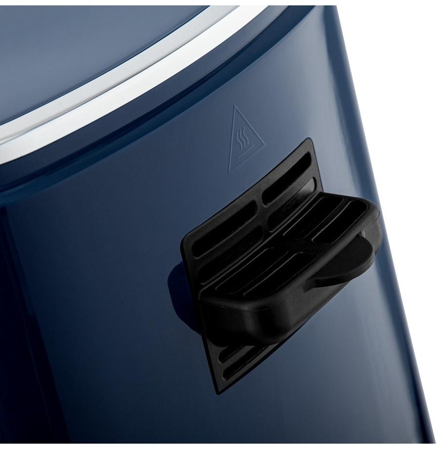 Аэрогриль BRAYER 2036BR, 5 литров, 1500 Вт, 7 программ, 200°С, LCD-дисплей, таймер, решётка, синий