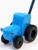 Каталка «Синий трактор» с ручкой, пластиковая