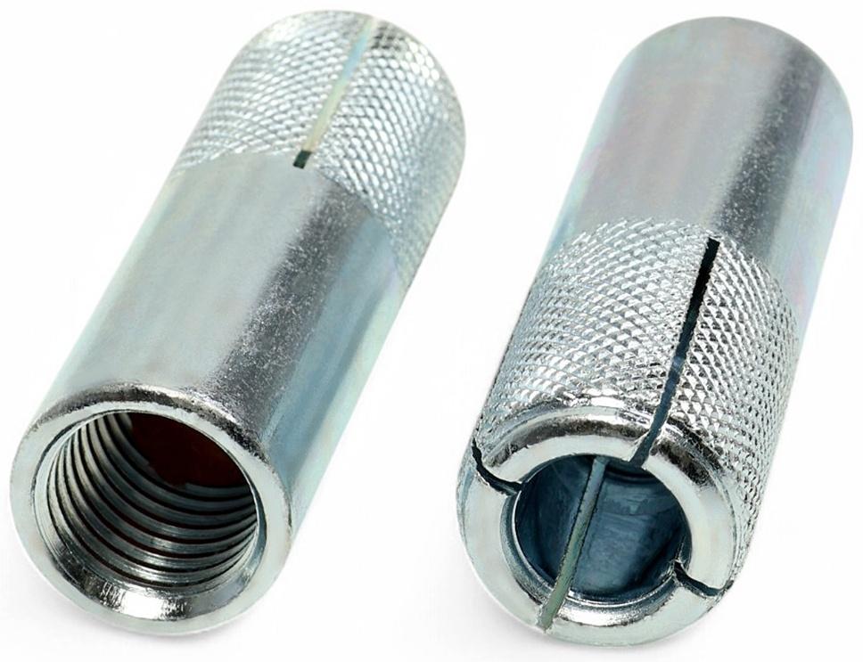 Анкер ТУНДРА, забиваемый, стальной, оцинкованный, М20×80 мм, 10 шт.