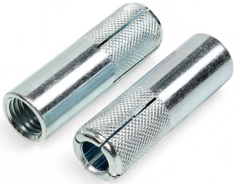 Анкер ТУНДРА, забиваемый, стальной, оцинкованный, М20×80 мм, 10 шт.