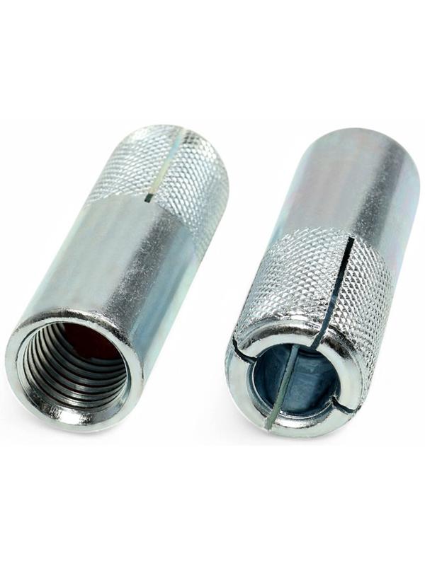 Анкер ТУНДРА, забиваемый, стальной, оцинкованный, М20×80 мм, 10 шт.