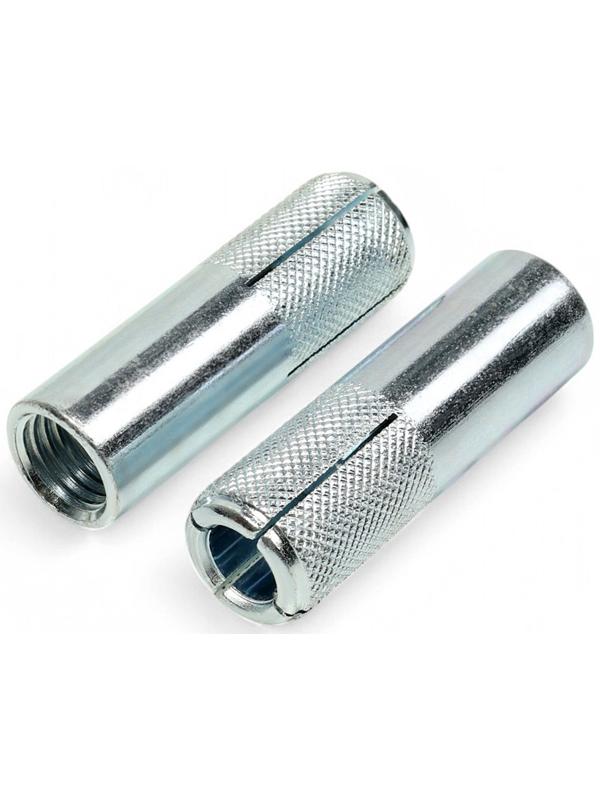 Анкер ТУНДРА, забиваемый, стальной, оцинкованный, М20×80 мм, 10 шт.