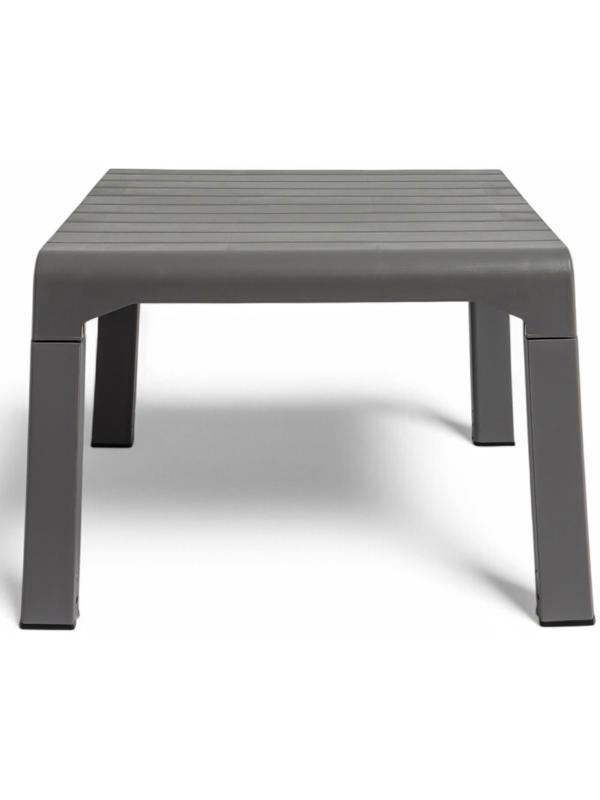 Набор садовой мебели «Евпатория»: 2 кресла 66×65×79 см, стол 79×55×38 см, диван 124×65×79 см, серый