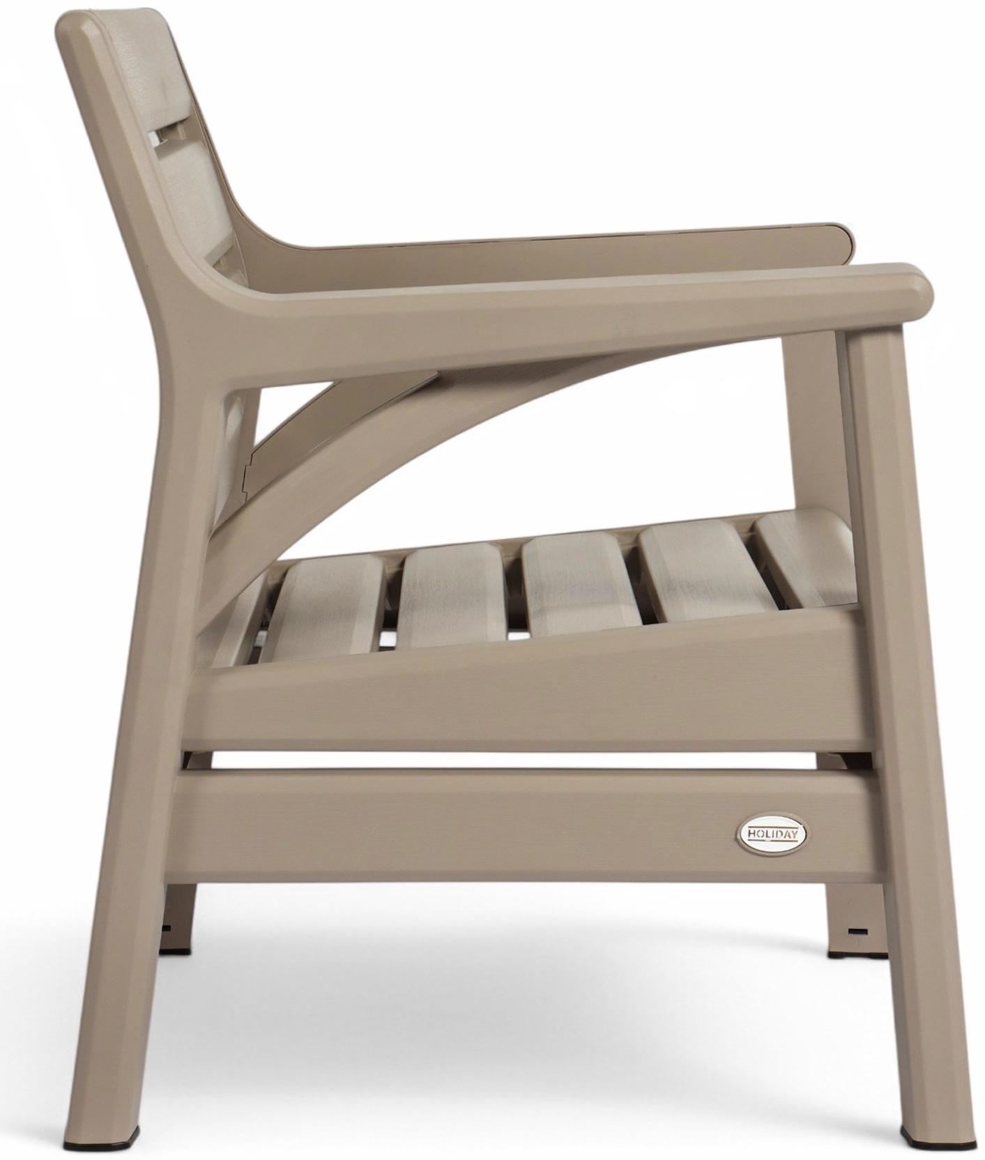 Набор садовой мебели «Евпатория»: 2 кресла 66×65×79 см, стол 79×55×38 см, диван 190×65×79 см, бежевый