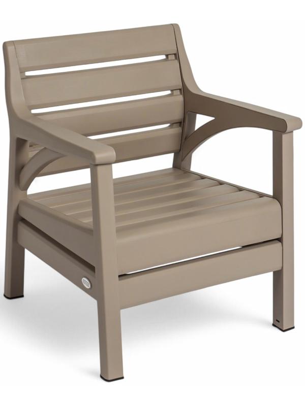 Набор садовой мебели «Евпатория»: 2 кресла 66×65×79 см, стол 79×55×38 см, диван 190×65×79 см, бежевый