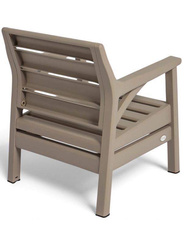 Набор садовой мебели «Евпатория»: 2 кресла 66×65×79 см, стол 79×55×38 см, диван 190×65×79 см, бежевый