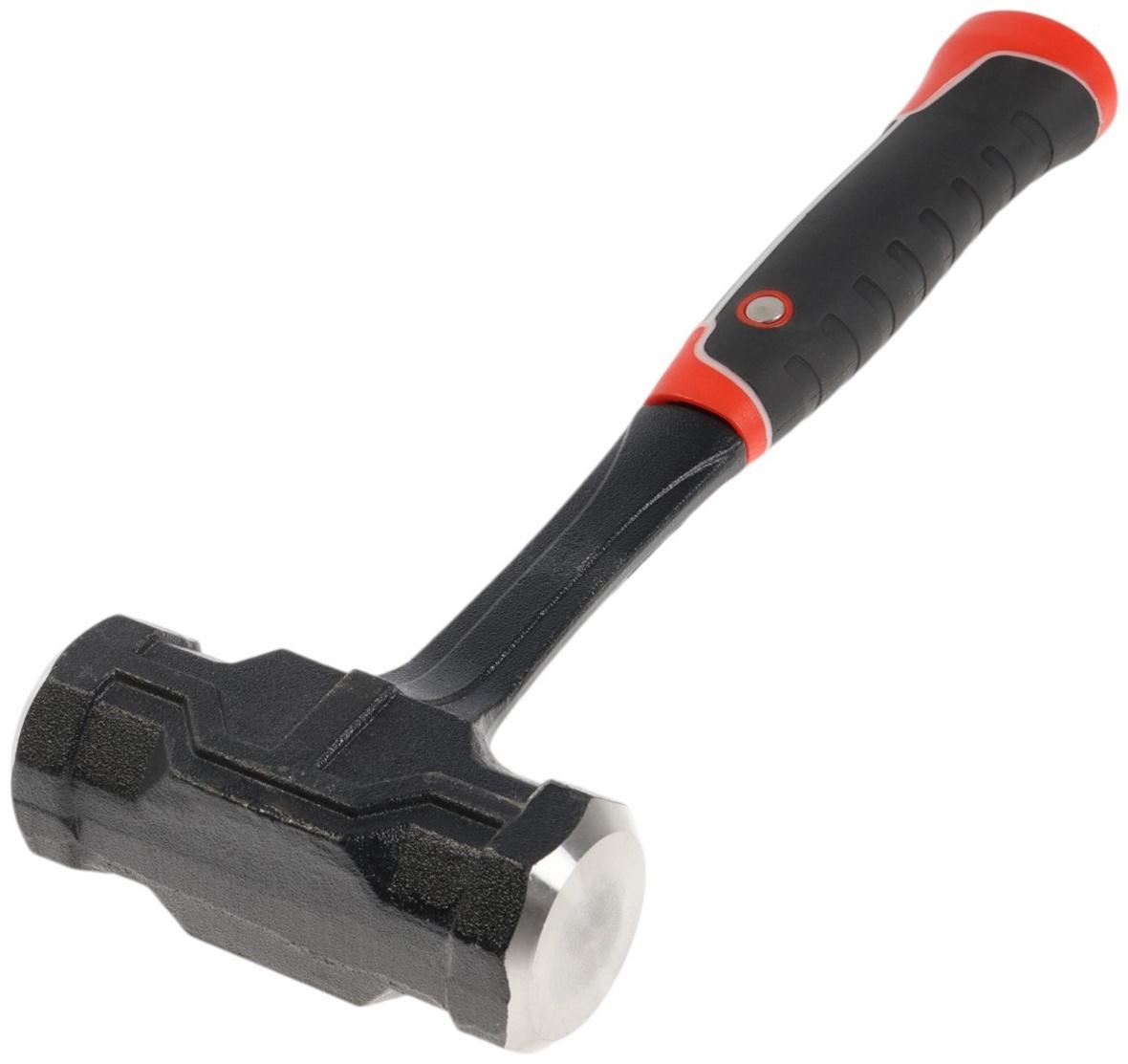 Кувалда ТУНДРА ПРОФИ, цельнокованая, двухкомпонентная рукоятка, магнит, 2 кг