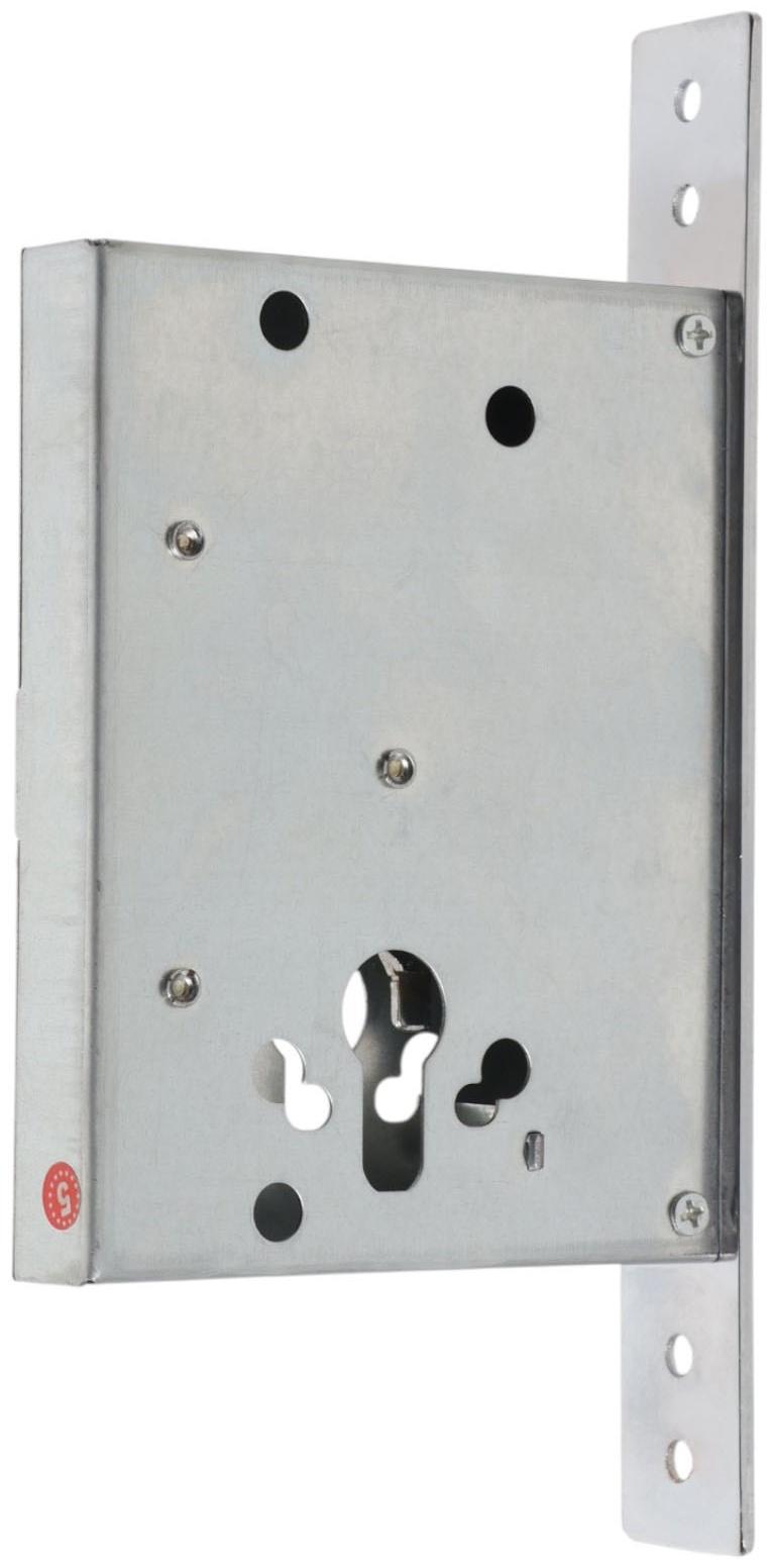 Корпус замка LOCKLAND для металлических дверей, без цилиндрового механизма, хром