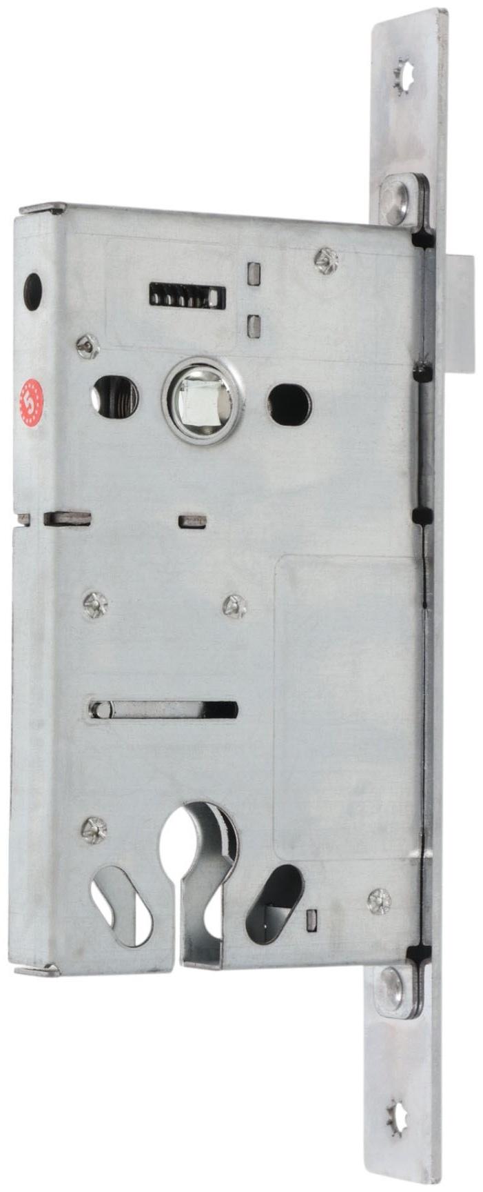 Корпус замка LOCKLAND для металлических дверей, без цилиндрового механизма, хром