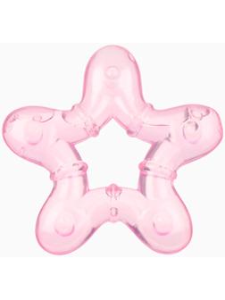 Прорезыватель для зубов охлаждающий «Звёздочка», с водой, розовый