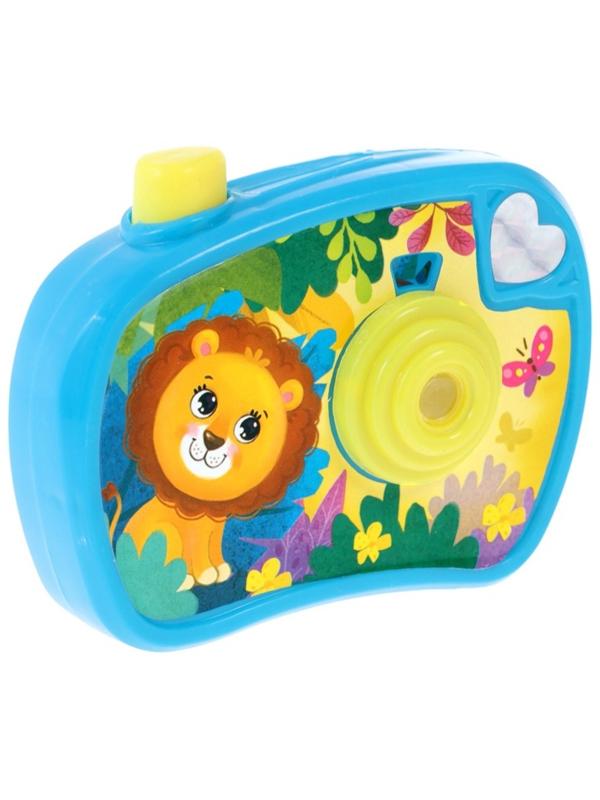 Проектор - фотоаппарат «Весёлые зверята», световые эффекты