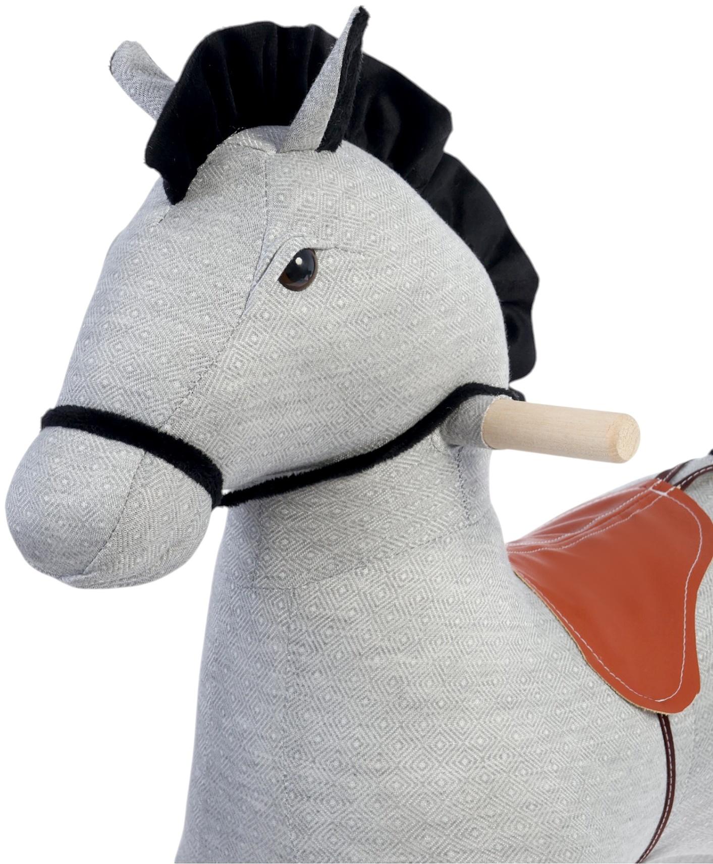 Качалка «Конь Восток», светло - серая