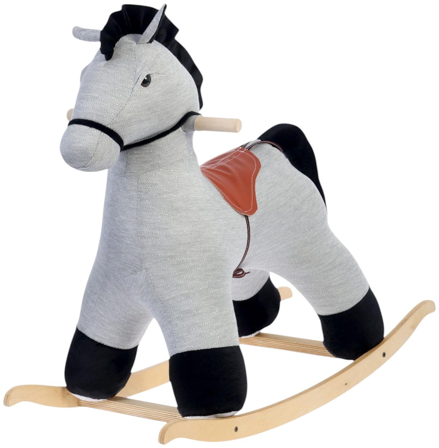 Качалка «Конь Восток», светло - серая