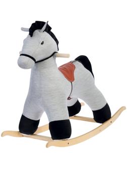 Качалка «Конь Восток», светло - серая