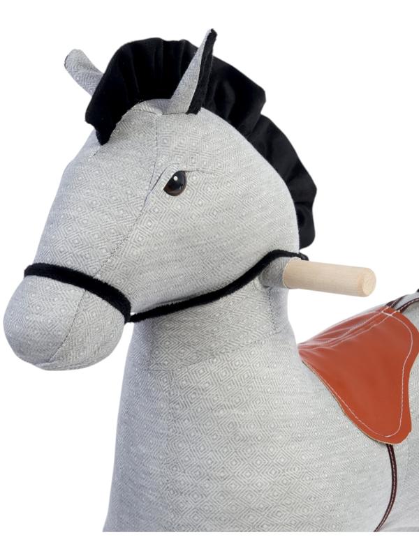 Качалка «Конь Восток», светло - серая