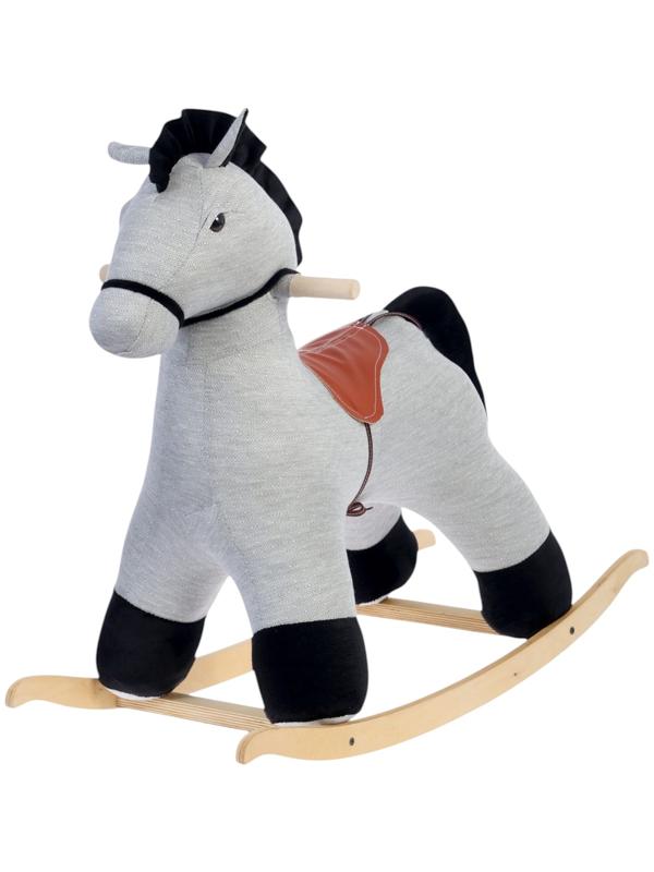 Качалка «Конь Восток», светло - серая