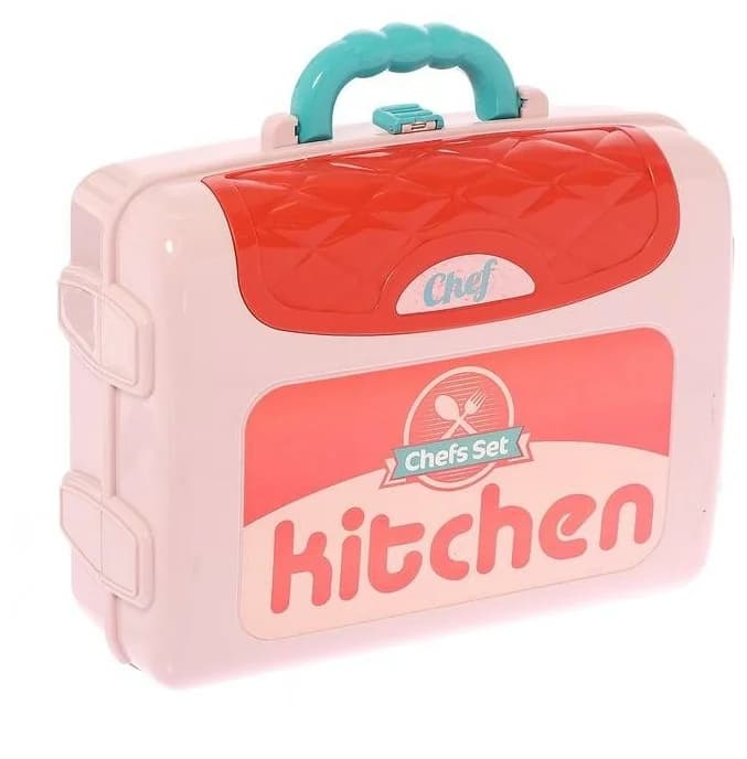 Детская игровая кухня 53 см в чемоданчике с водой, 008-971A / Kitchen Chef
