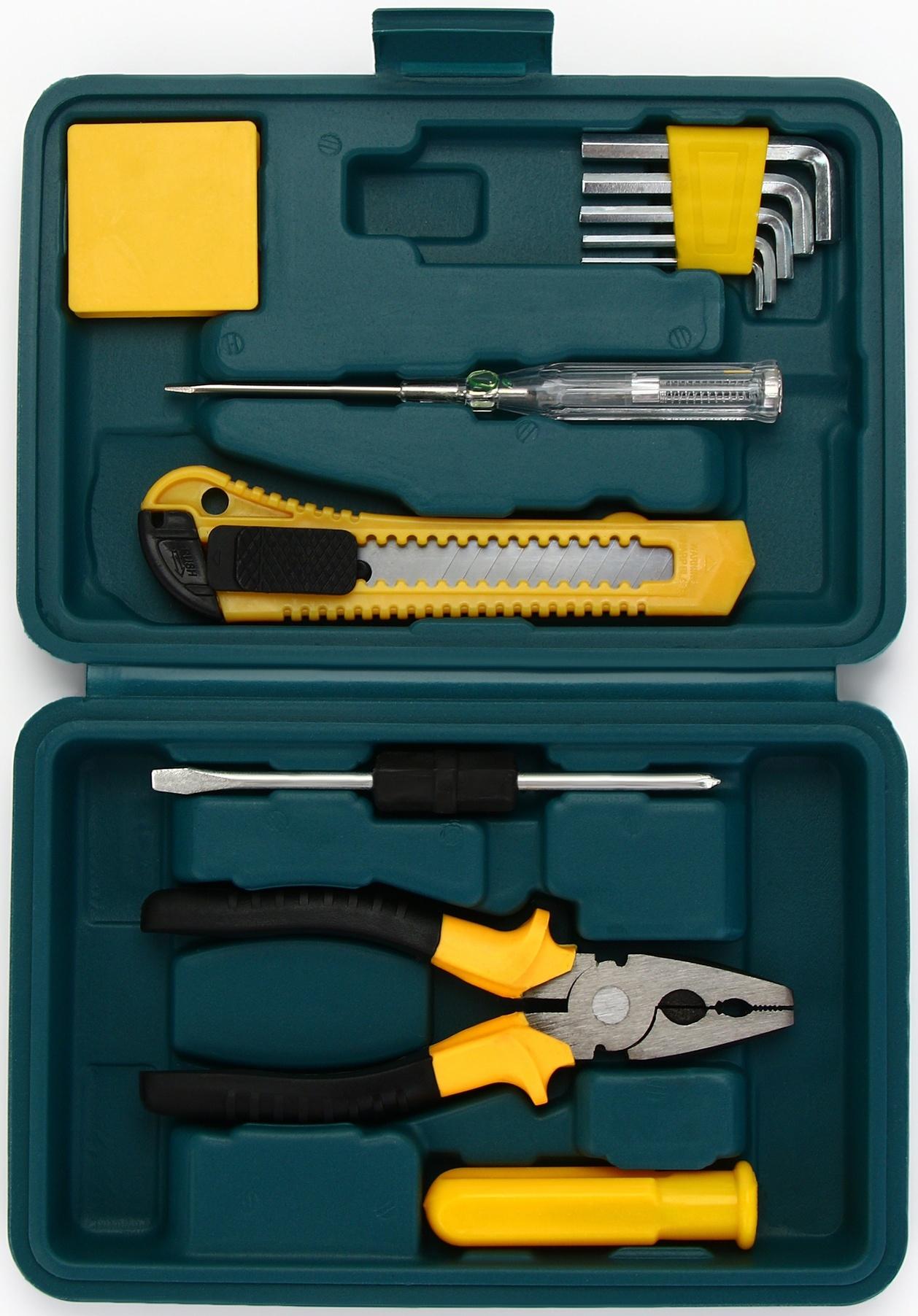 Подарочный набор инструментов в кейсе, 11 предметов