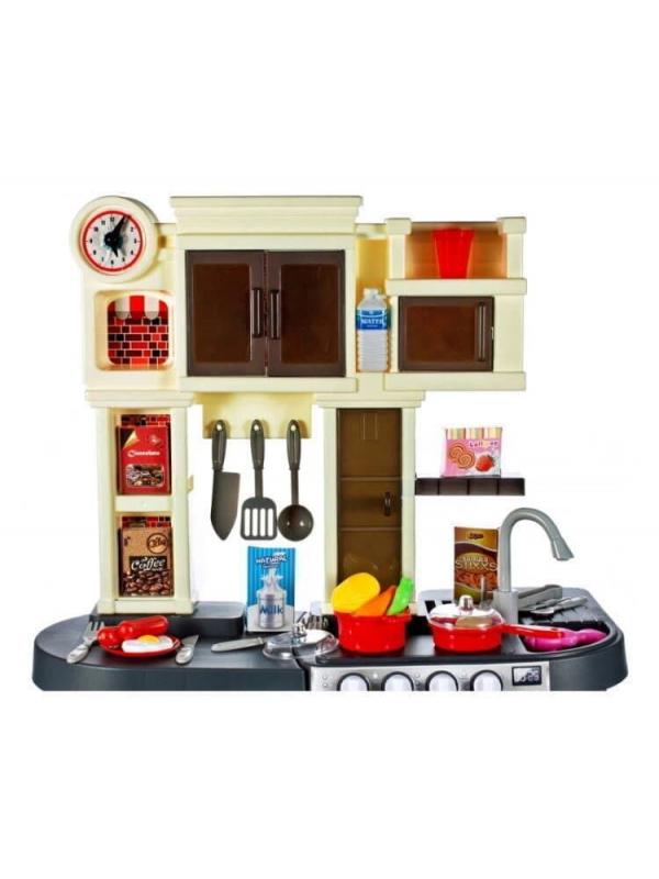 Детская игровая кухня с буфетом, со светом,с водичкой, 58 аксессуаров, высота 84 см., 922-101 / Talented Chef Kitchen