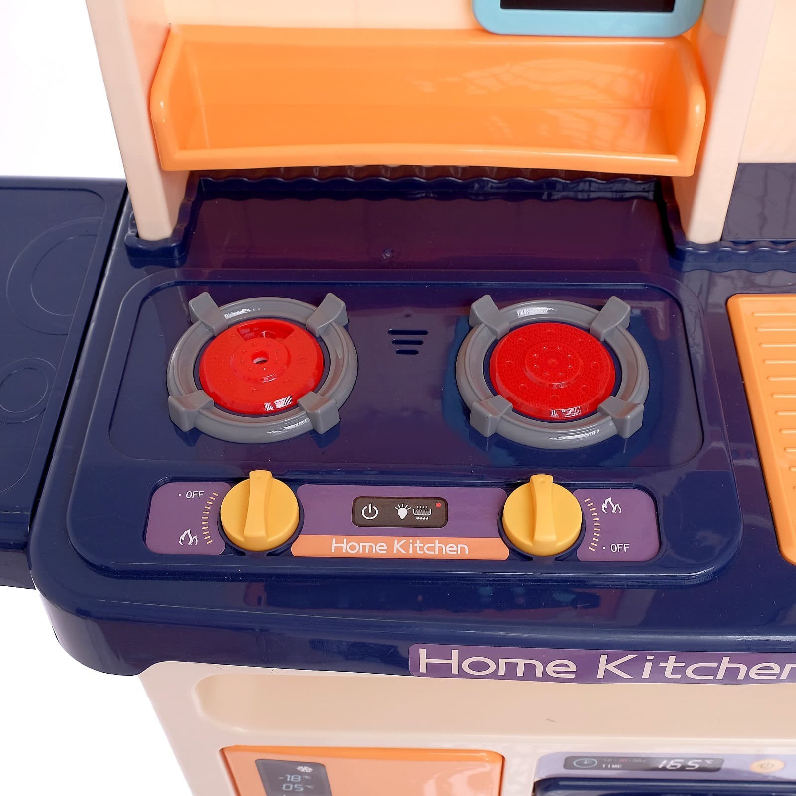 Детская игровая интерактивная кухня Modern Kitchen 889-162, с водой, с паром, 65 аксессуаров, высота 94 см. / Розовая