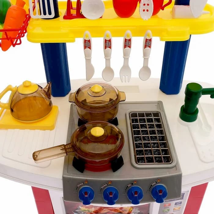 Игровой модуль «Кухня для Шефа» с водой, 33 аксессуара, высота 83 см/ Little Chef