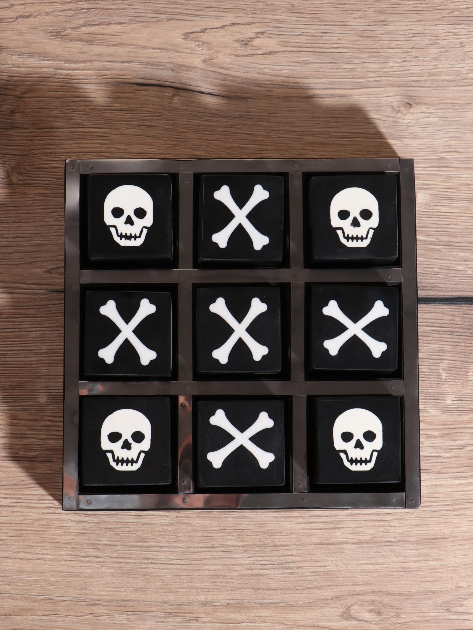 Настольная игра «Крестики-нолики», 20.5×20.5 см, манговое дерево, сталь, смола