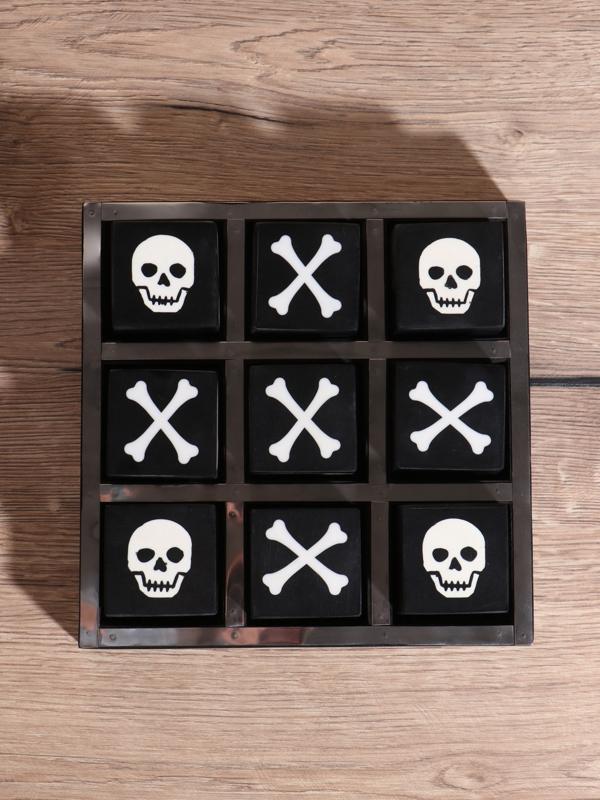 Настольная игра «Крестики-нолики», 20.5×20.5 см, манговое дерево, сталь, смола