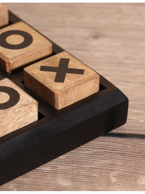 Настольная игра «Крестики-нолики», 16.5×16.5 см, манговое дерево