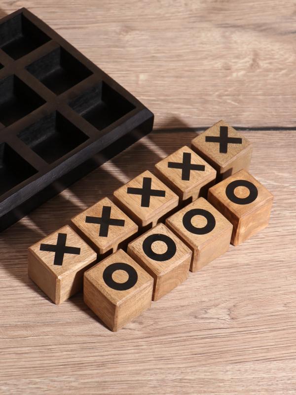 Настольная игра «Крестики-нолики», 16.5×16.5 см, манговое дерево