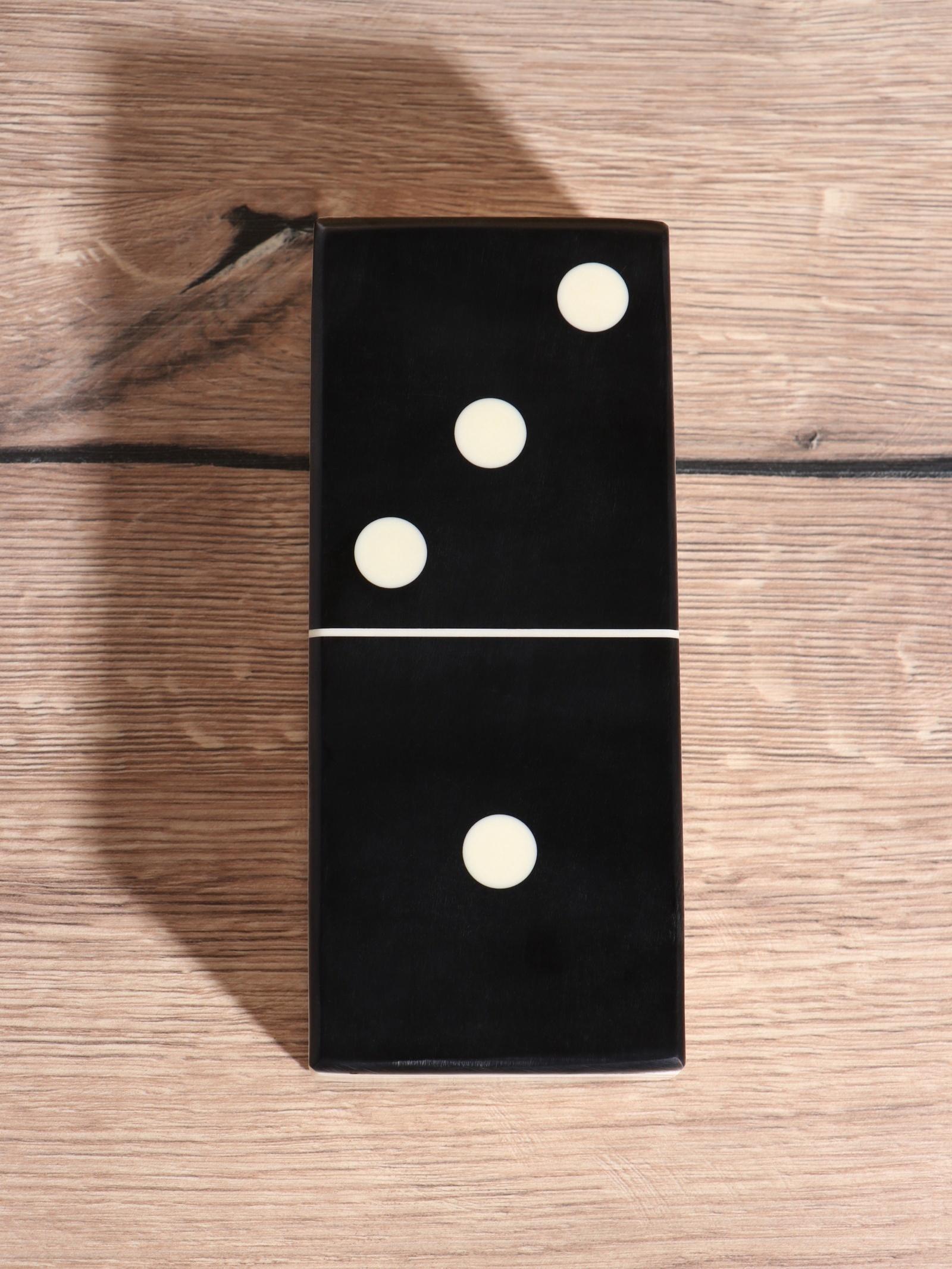 Настольная игра «Домино», 18.5×7.5×4 см, смола, дерево
