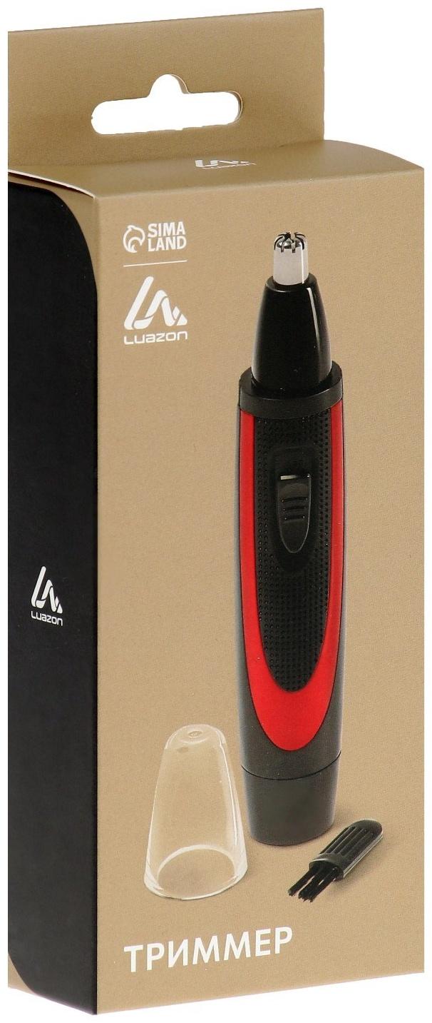 Триммер для волос Luazon LTRI-03, для носа и ушей, от батареек 1хАА, чёрный
